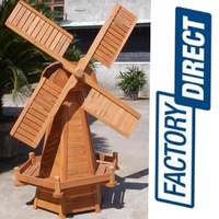 NEW LARGE DECORATIVE GARDEN FIR WOOD WINDMILL ORNAMENT STATUE 1520mm High