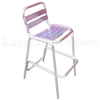 BAR CHAIR HIGH BACK COMMERCIAL ALUMINIUM RESTAURANT CAFE POOL OUTDOOR NEW SERIES