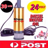 ALUMINIUM 24V DC SUBMERSIBLE TRANSFER DIESEL OIL SOLAR PUMP 44 GALLON DRUM PUMP
