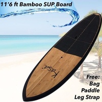 PRO Series 11'6 SUP Stand Up Paddle Board Light Weight Epoxy / Fibreglass / Bamboo Design