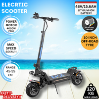 Kasa S20 PRO 4000W Electric Scooter Foldable E-Scooter 10" Off Road Tyre Brushless Motor