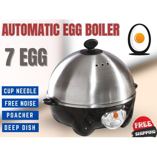 AUTOMATIC  STAINLESS STEEL 7 EGG BOILER creates PERFECT Eggs