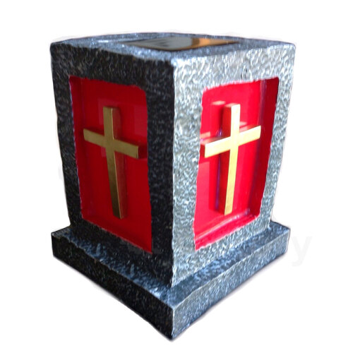 NEW SOLAR GRAVE LIGHT 2V SOLAR PANEL FULLY AUTO BRIGHT LED Maintenance Free