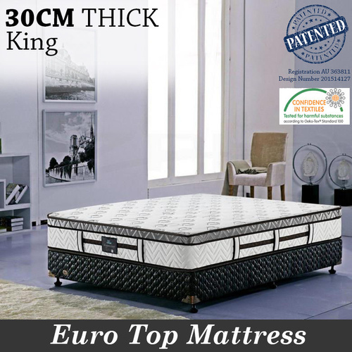 Genuine KASA™ Dream Queen/King size, Pocket Spring Mattress with Euro Top