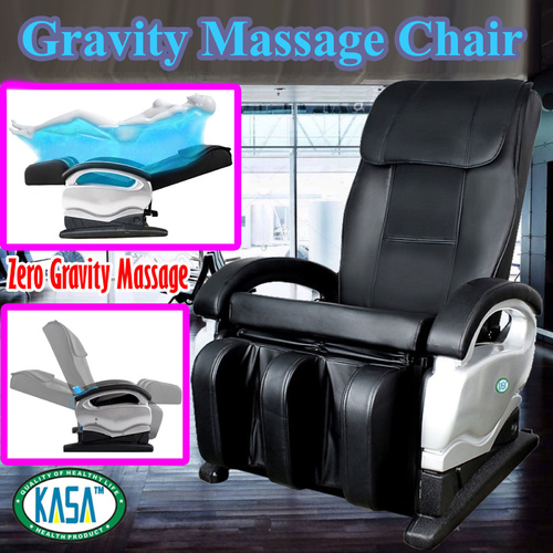 Zero Gravity Massage Chair Cheap and High Quality PU Leather Massage Chair, Black