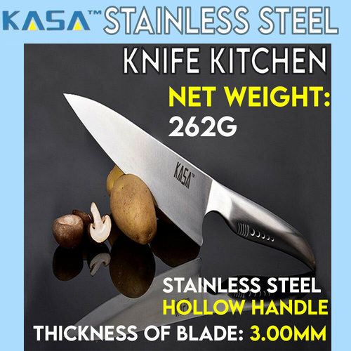 Kasa Kitchen Knife Stainless Steel 8" Chef Knife Modern Sharp Cutting Tool